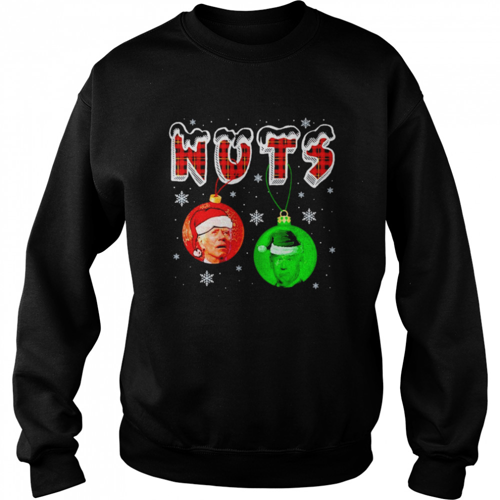 Nuts Christmas Joe Biden shirt Unisex Sweatshirt