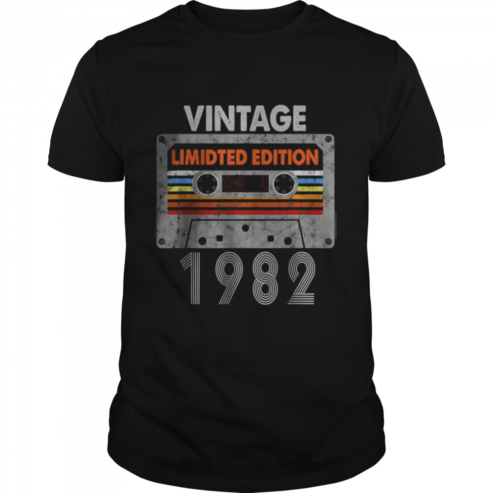 Vintage 1982 Made in 1982 40th Birthday Limited Edition T-Shirt