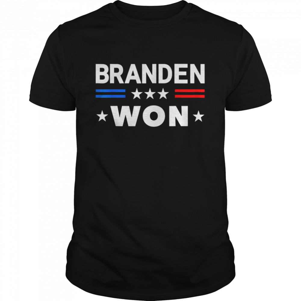 Brandon Won US Flag Trendy Sarcastic Shirt