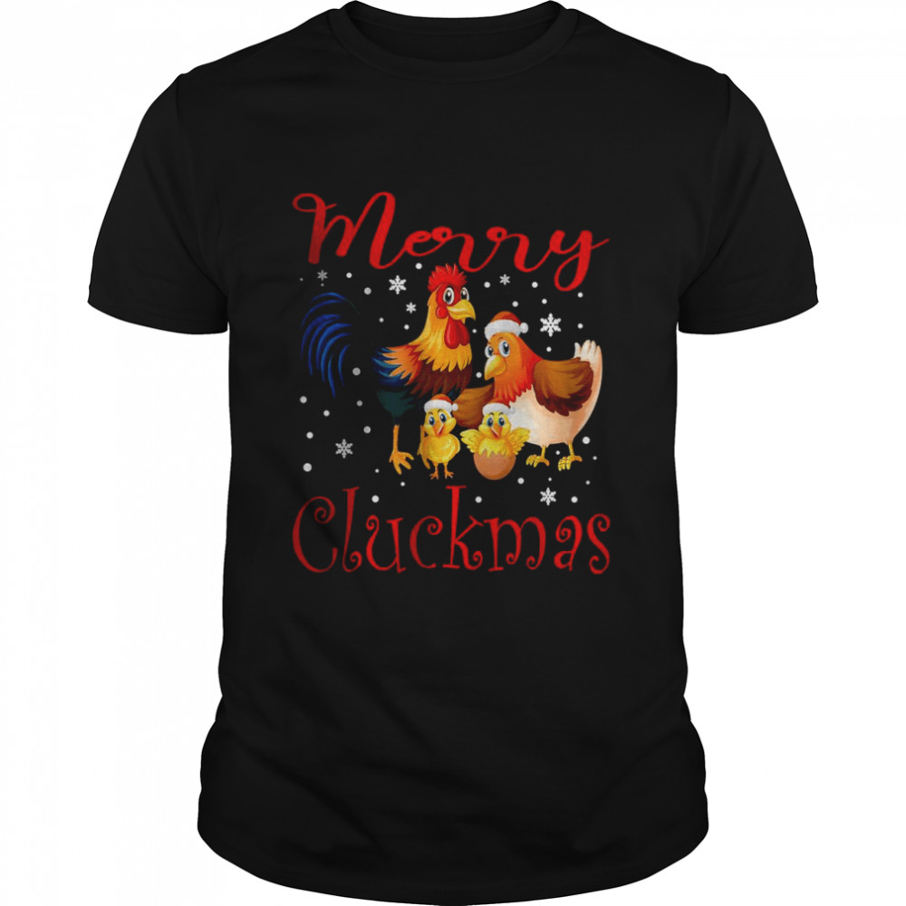 Merry Cluckmas Chicken Christmas T-Shirt