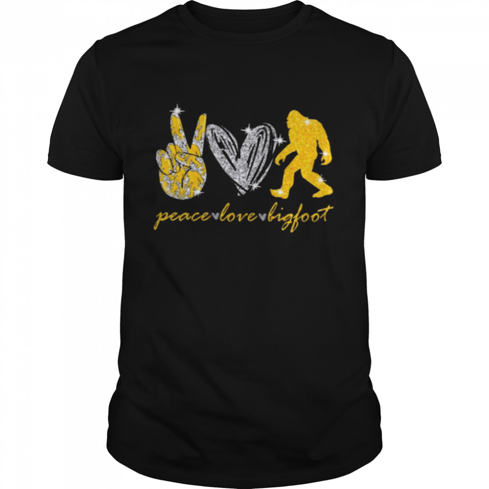 Peace Love Bigfoot Diamond 2021 Classic Men's T-shirt