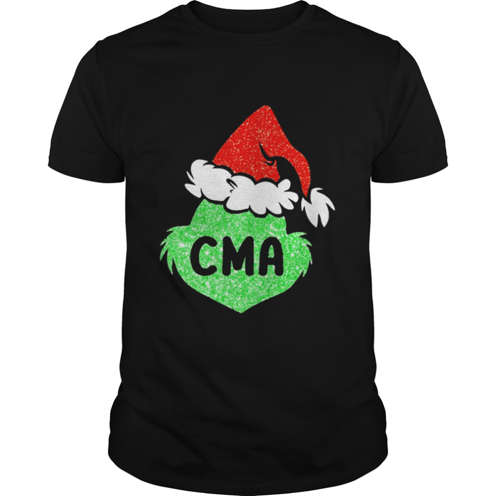 Santa Grinch Silhouette CMA Christmas Sweater Shirt