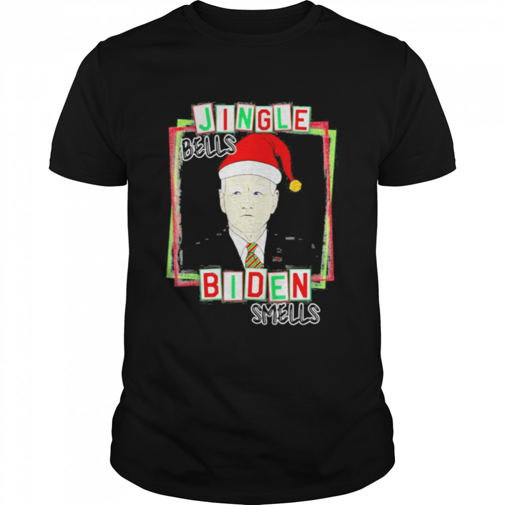 Santa Joe Biden Jingle Bells Sweater Biden Smells T-Shirt
