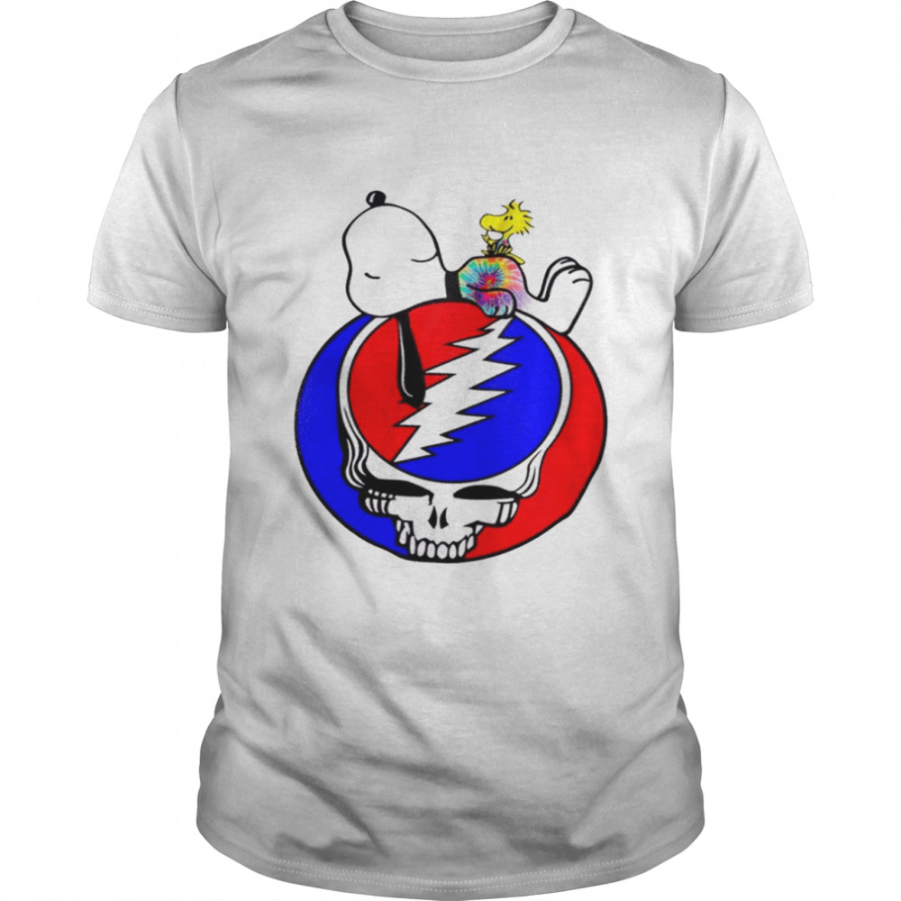 Snoopy and Woodstock Grateful dead shirt