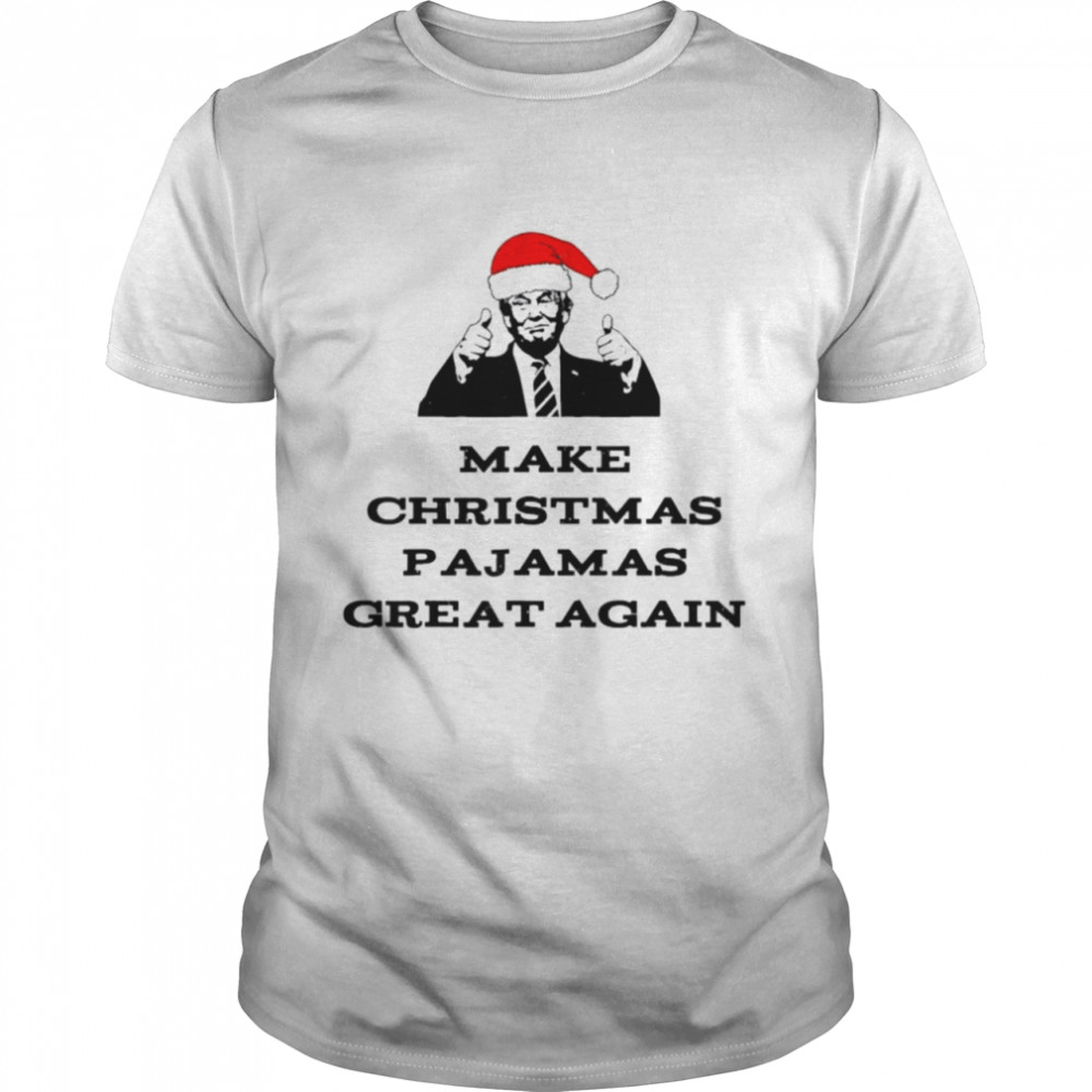 Trump Make Christmas Pajamas Great Again Political Vintage Tee Shirt