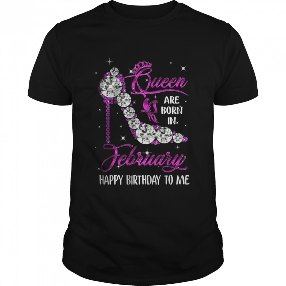 A Queen was born in January Happy Birthday to me shoes T-Shirt
