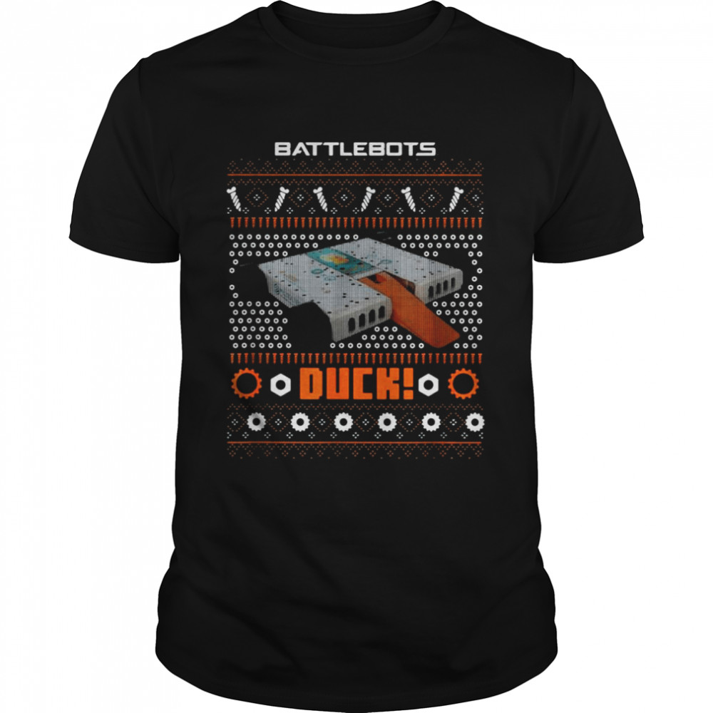 BattleBots Christmas Robot Duck Ugly shirt