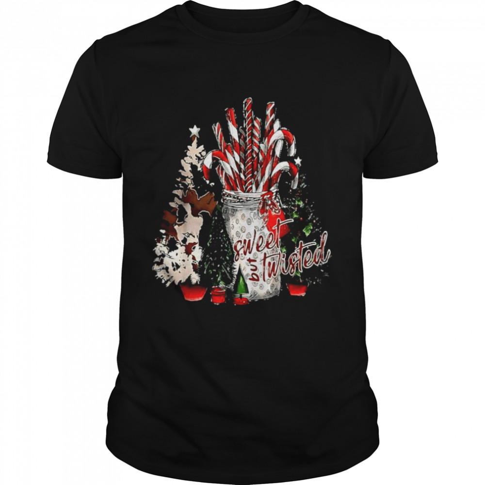 Christmas Candy Cane Stocking Stuffer Snow Sweet But Twisted shirt