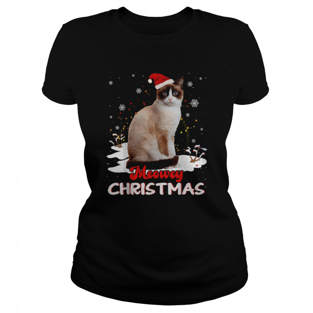Snowshoe Cat Cat Owner Christmas Xmas Cat  Classic Women's T-shirt