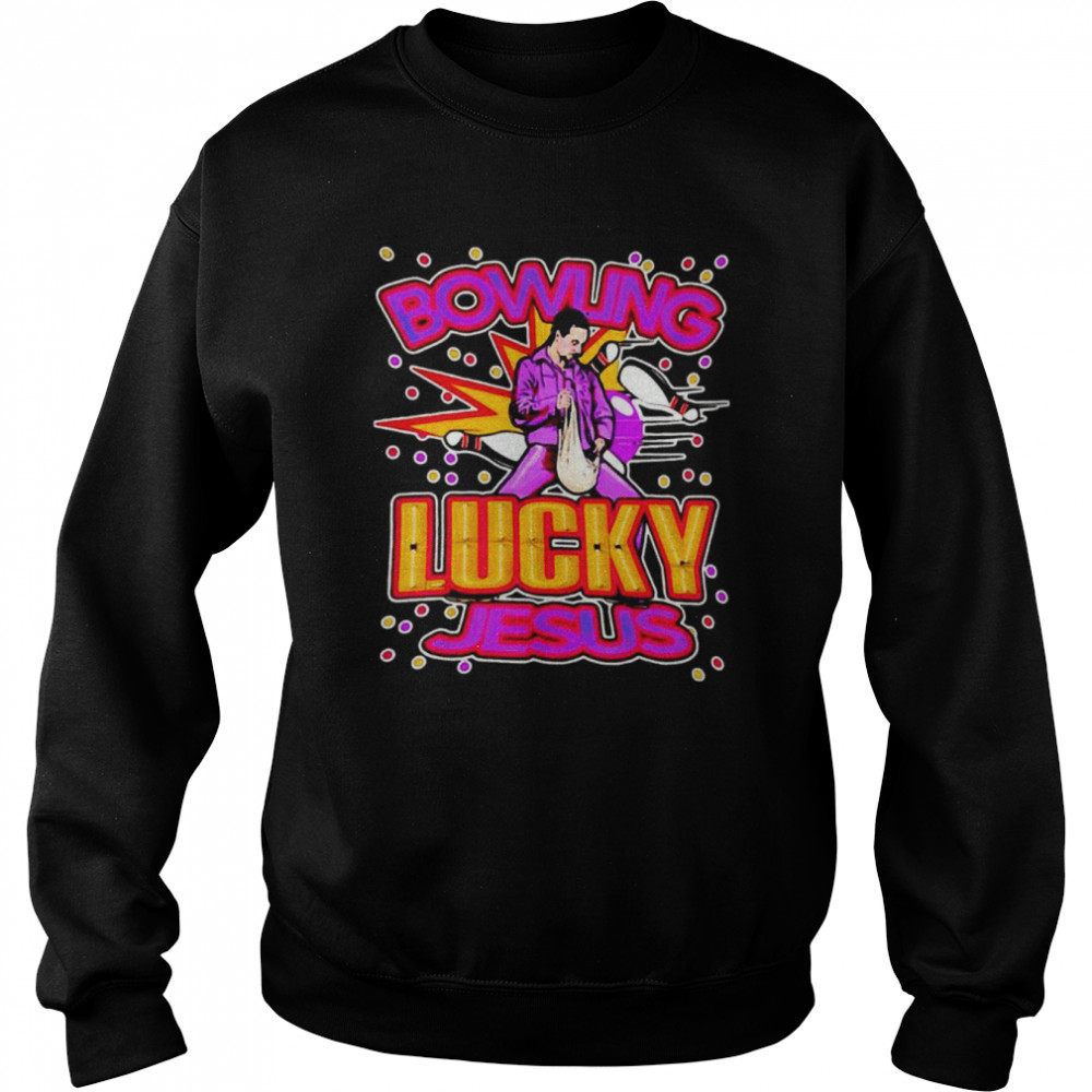 jesus Lucky Bowling Lucky Jesus Unisex Sweatshirt
