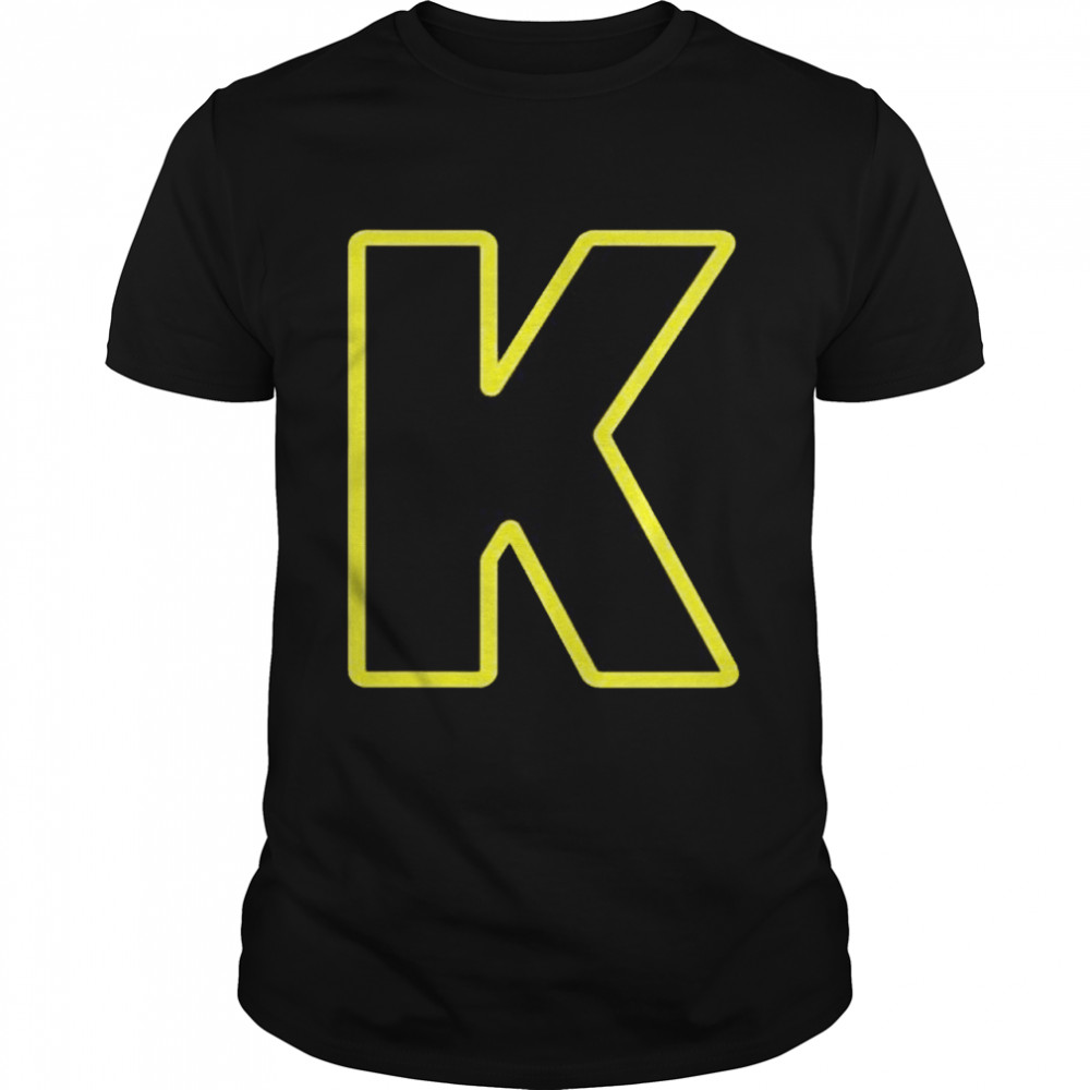 Letter K English Alphabet Shirt