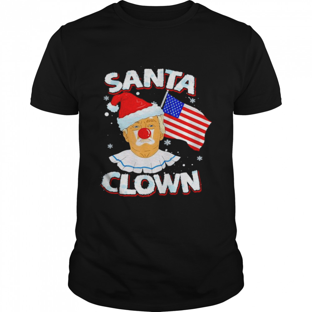 Santa Clown Donald Trump Merry Christmas Republican shirt