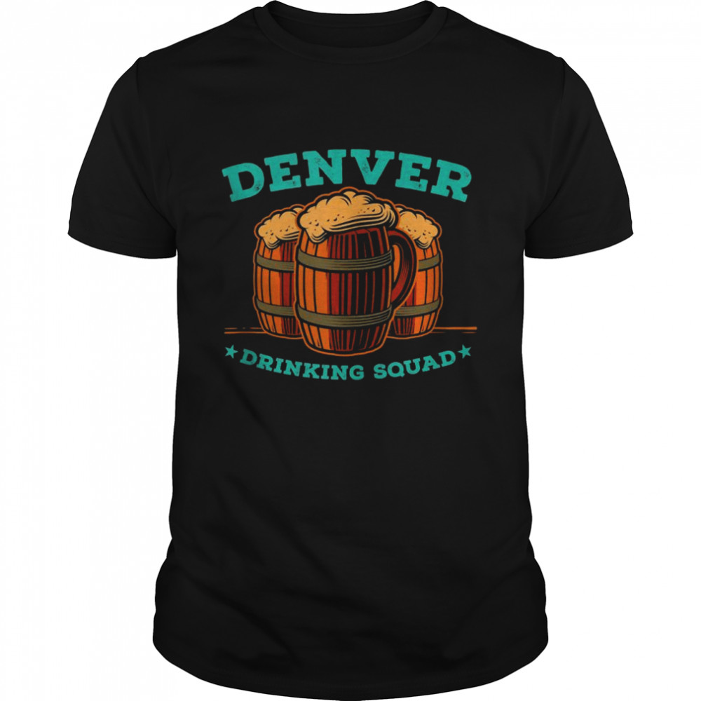 Denver Drinking Squad Colorado Homebrewing CO Brewery Shirt