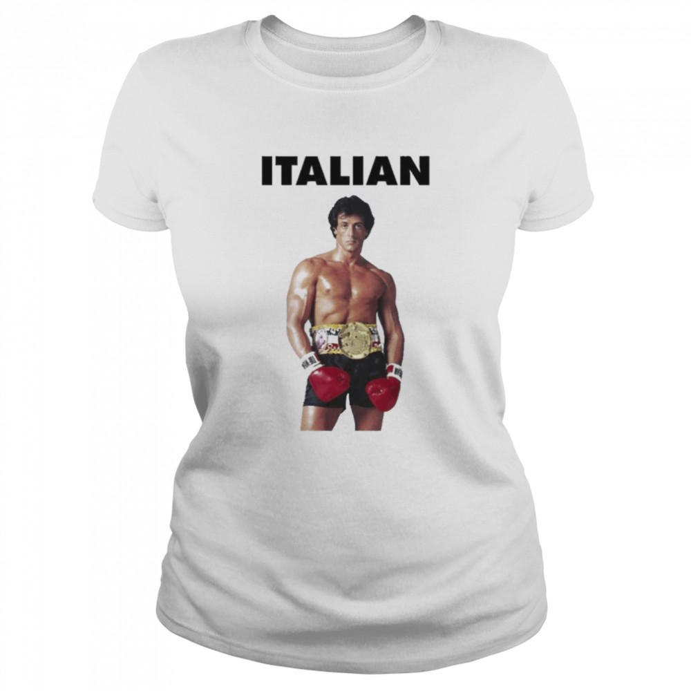 italian Rocky Sylvester Stallone  Classic Women's T-shirt
