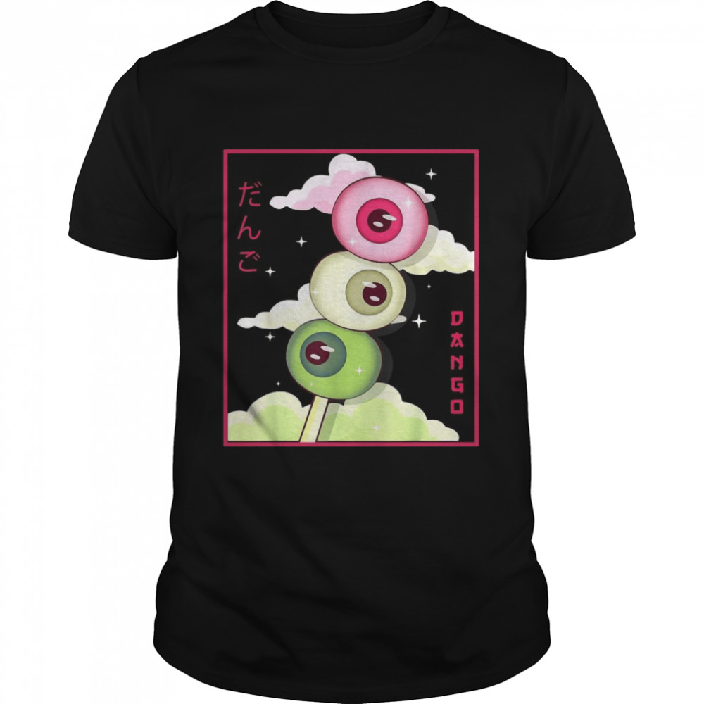 Weirdcore Aesthetic Kawaii Japanese Dango Mochi Eyeballs Shirt