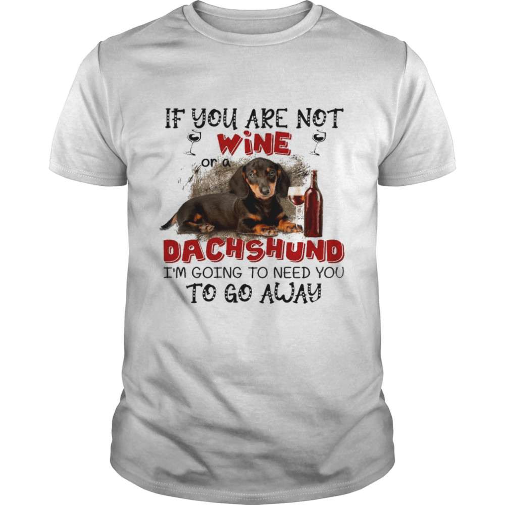 If you are not wine or a dachshund im going to need you to go away shirt