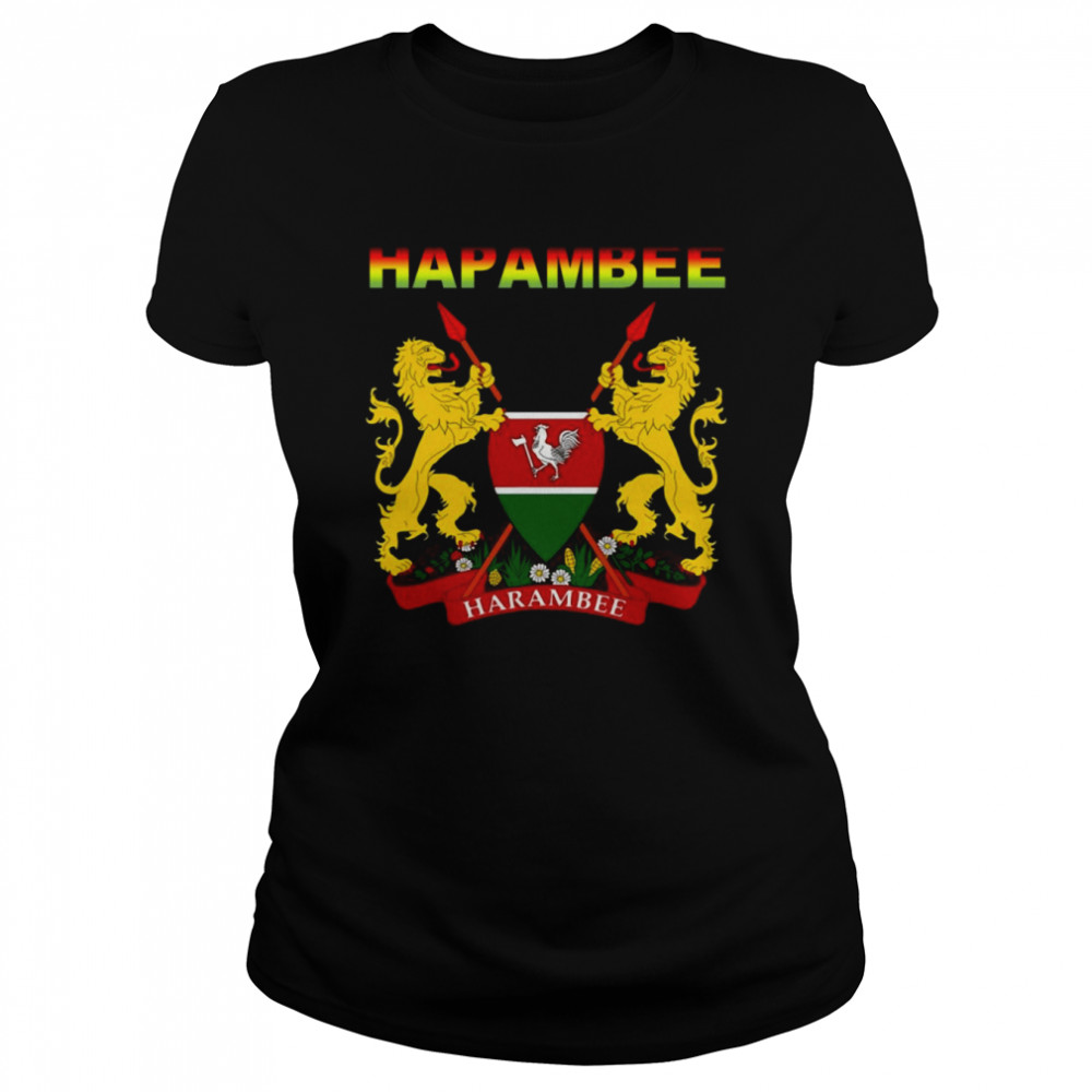 Kenya National Harambee Coat Of Arms  Classic Women's T-shirt