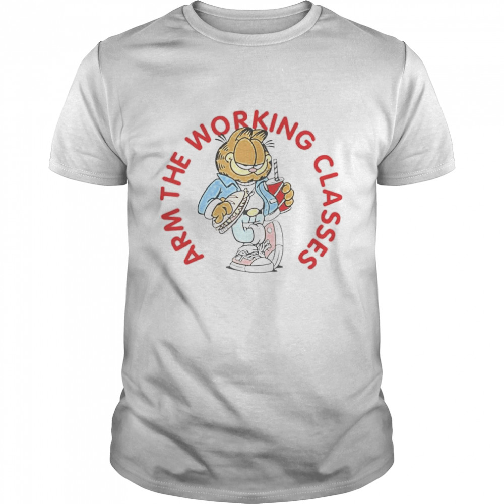 Top garfield arm the working classes shirt