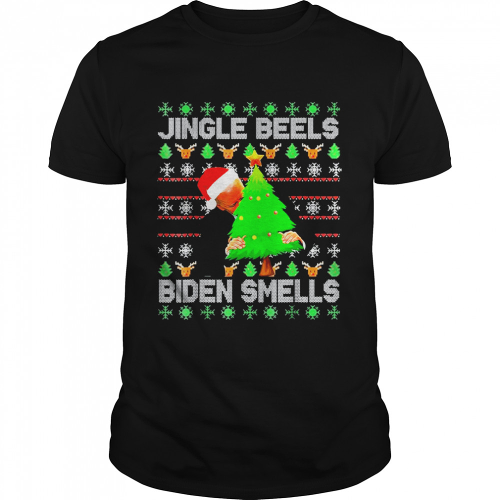 Anti Biden Jingle Bells Biden Smells Uglys Christmas T-Shirt