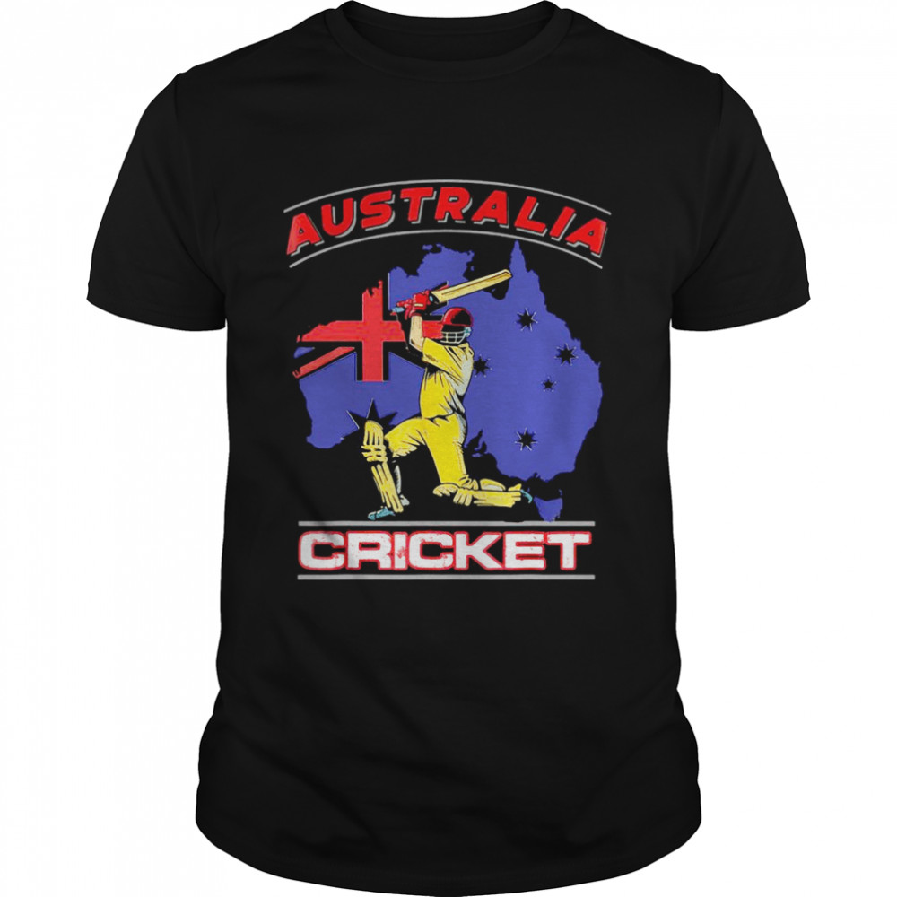 Australian Batsman Australia Aussie Cricket Cup Fan Shirt