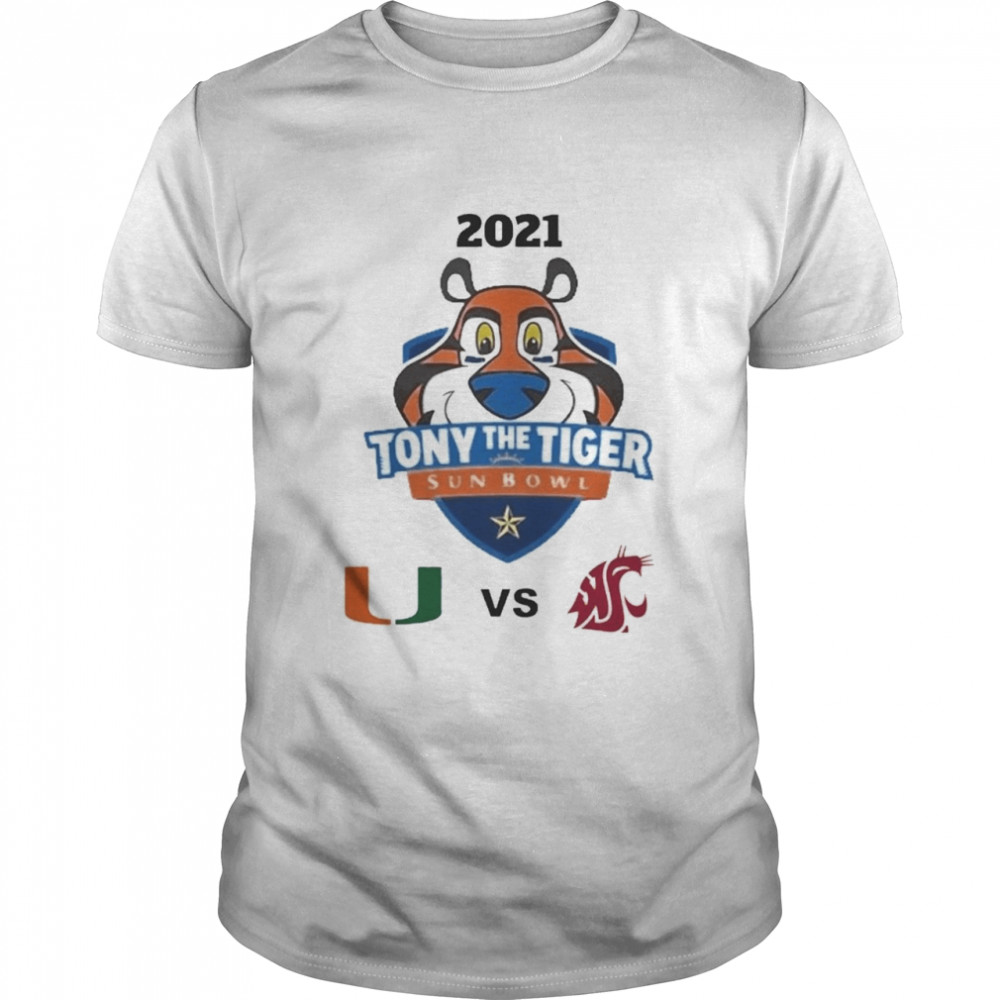 Miami Hurricanes vs Washington State Cougars 2021 Sun Bowl Fleece Shirt