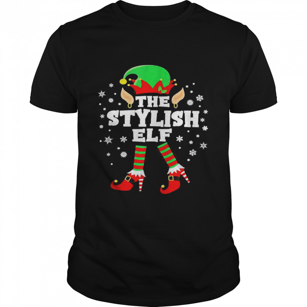 The Stylish Elf High Heel Matching Elf Squad Christmas Sweater Shirt