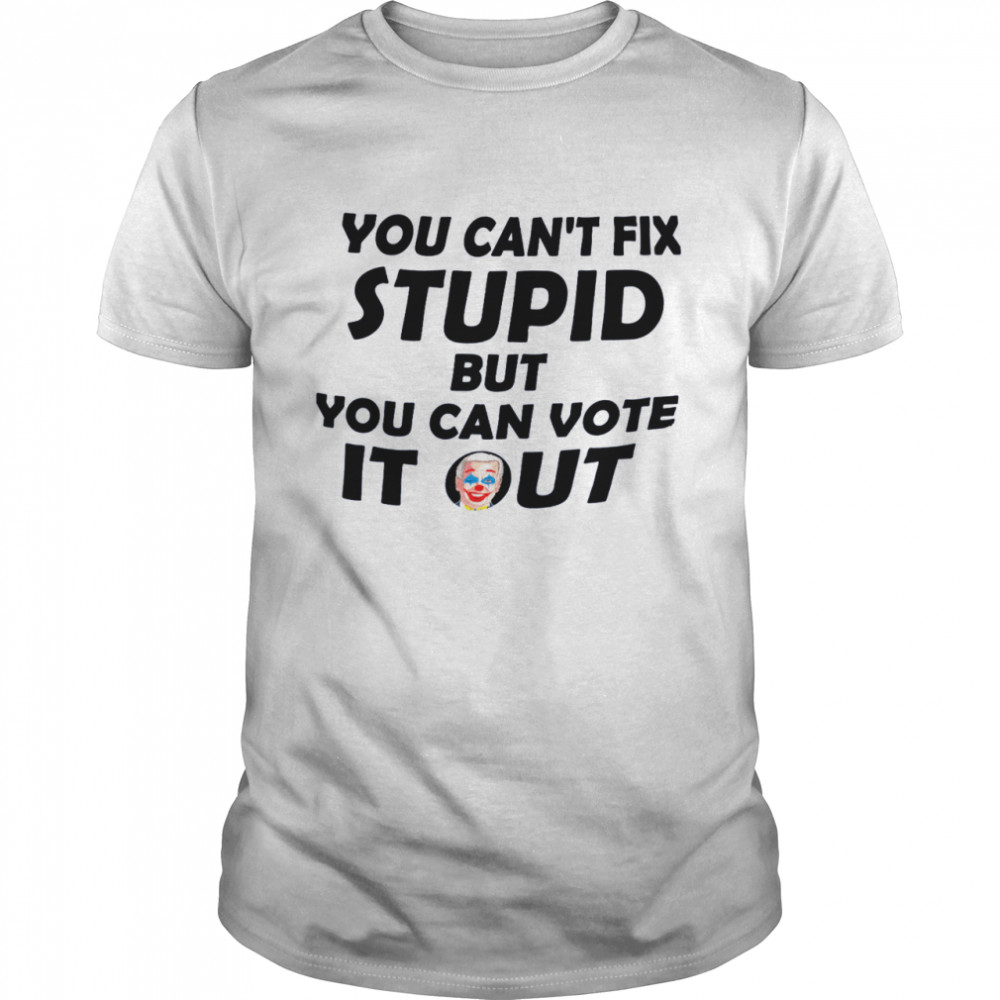 You can’t fix stupid but you can vote it out shirt