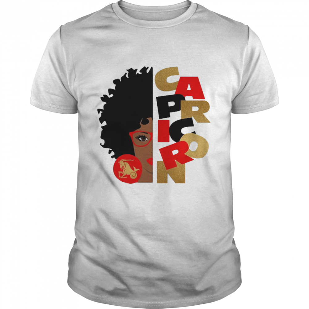 Zodiac Black Girl Capricorn Shirt