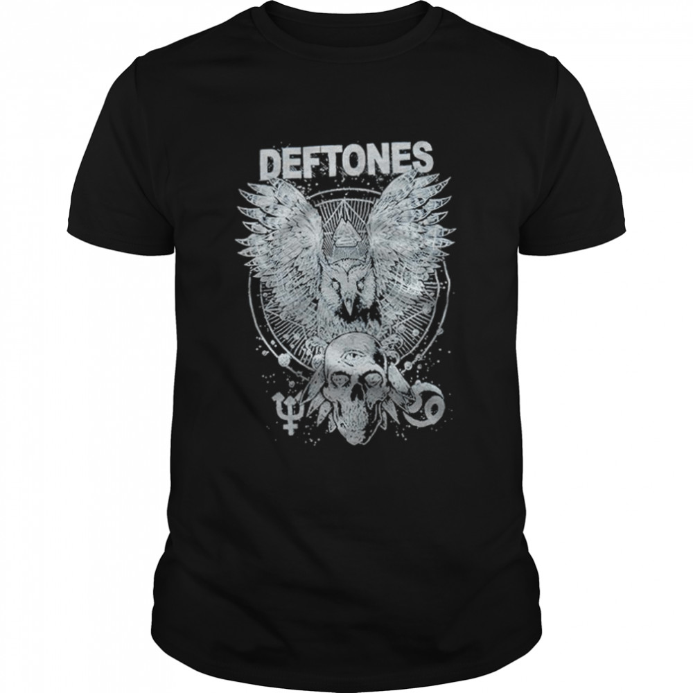 Deftones owl and skull shirt