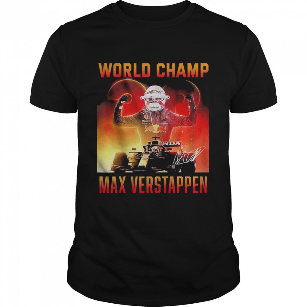 Epic Super World Champion Max Verstappen Signature Shirt