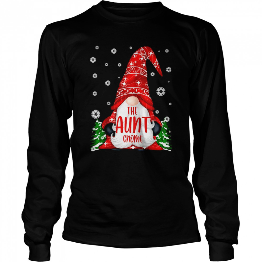 Matching Family The Aunt Gnome Christmas Costumes Long Sleeved T-shirt