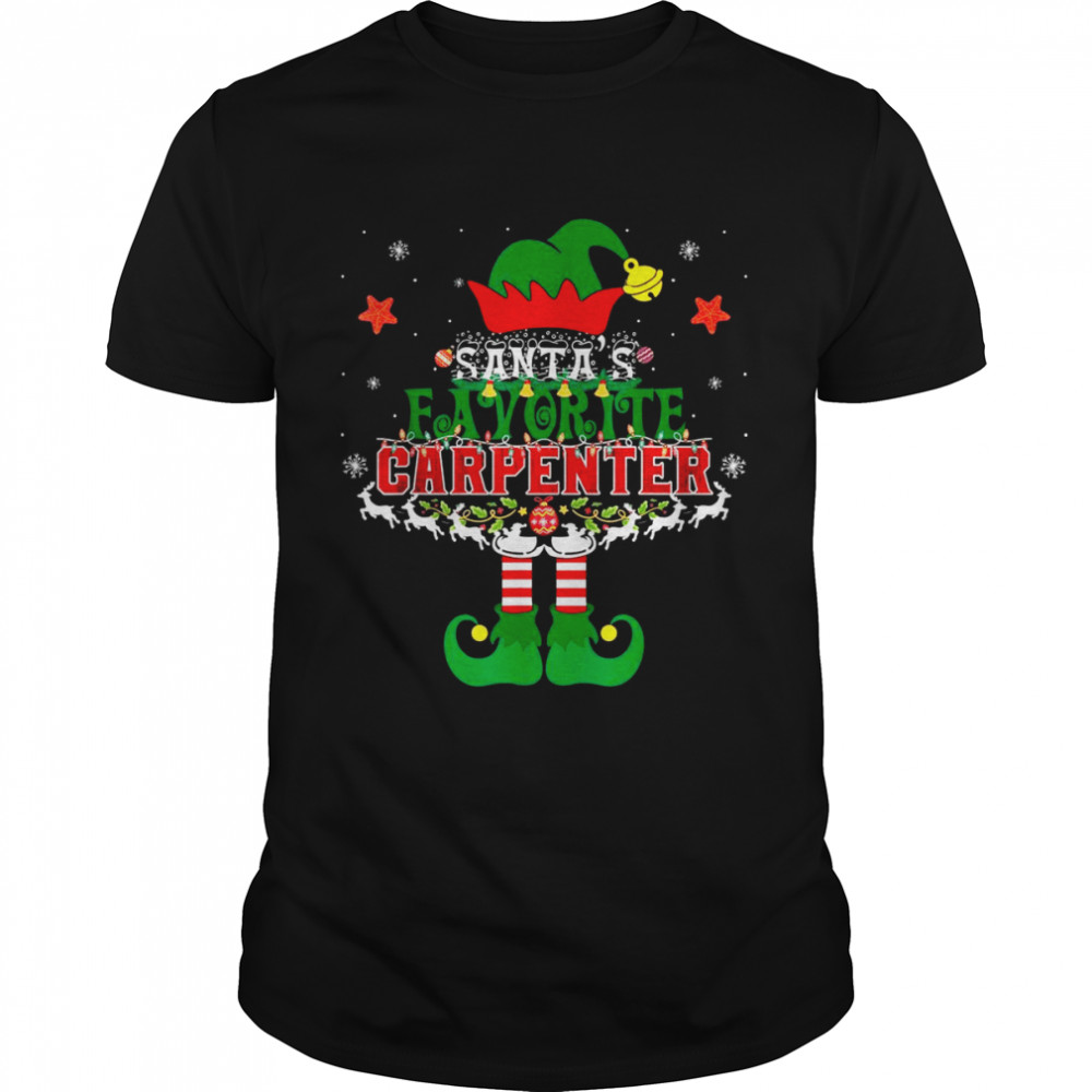 Santa’s Favorite CARPENTER Elf Christmas Tree Shirt