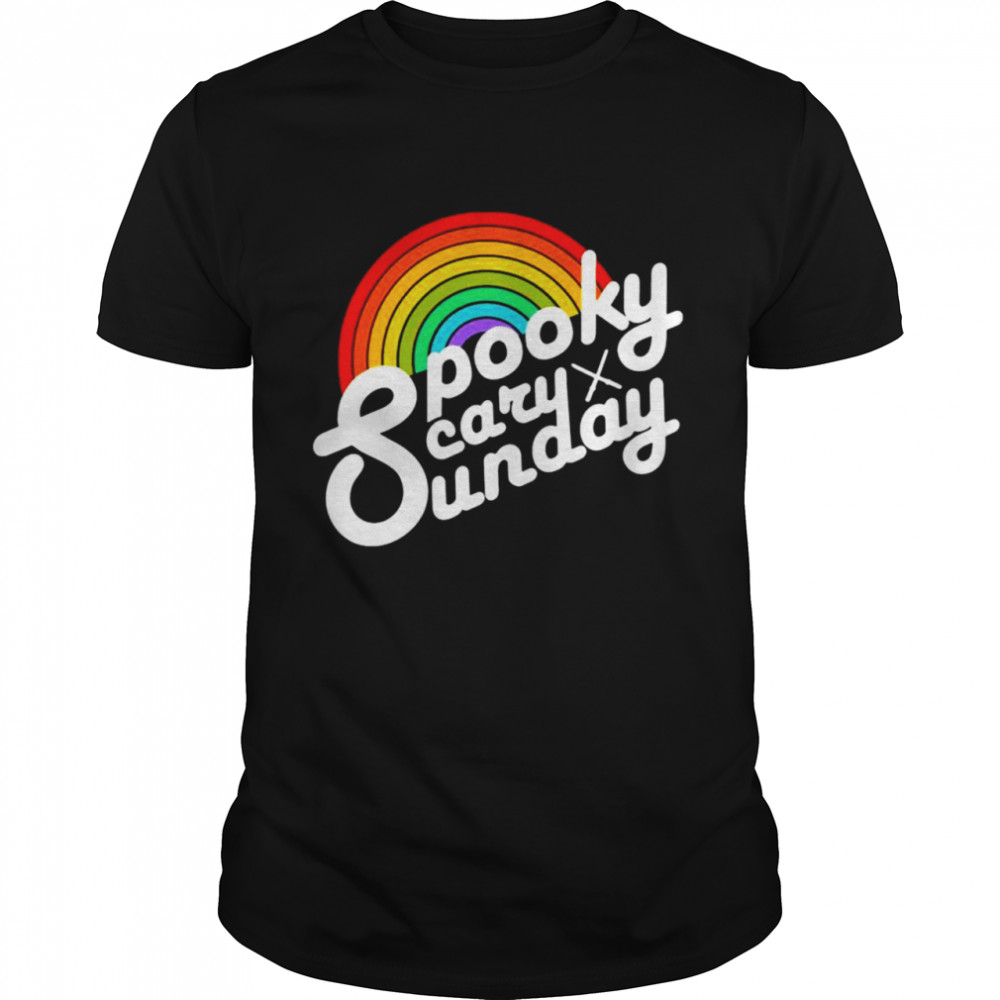 Spooky Scary Sunday Rainbow shirt