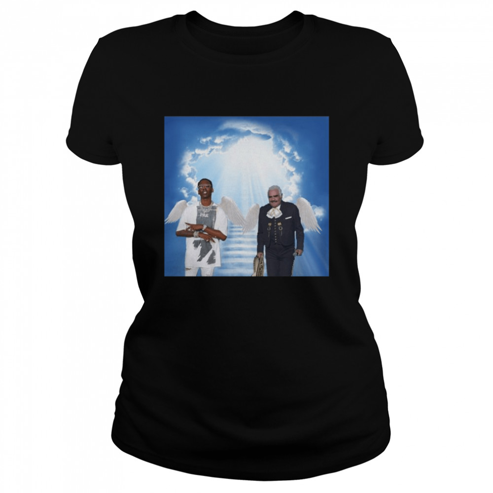 Young Dolph and Vicente Fernández in heaven shirt Classic Women's T-shirt