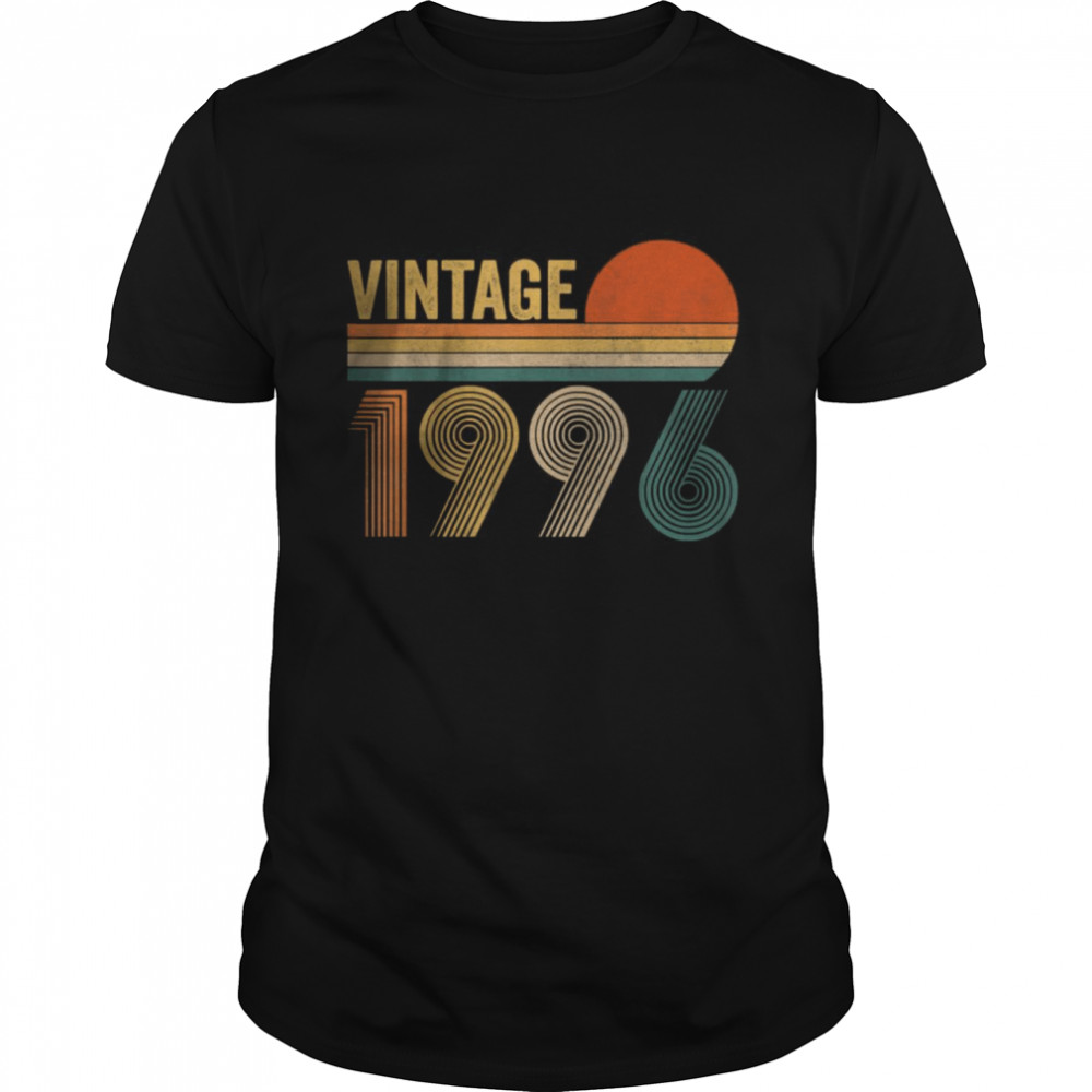 Vintage 1996 26th Birthday For Men Women 26 Years Old Gifts T-Shirt