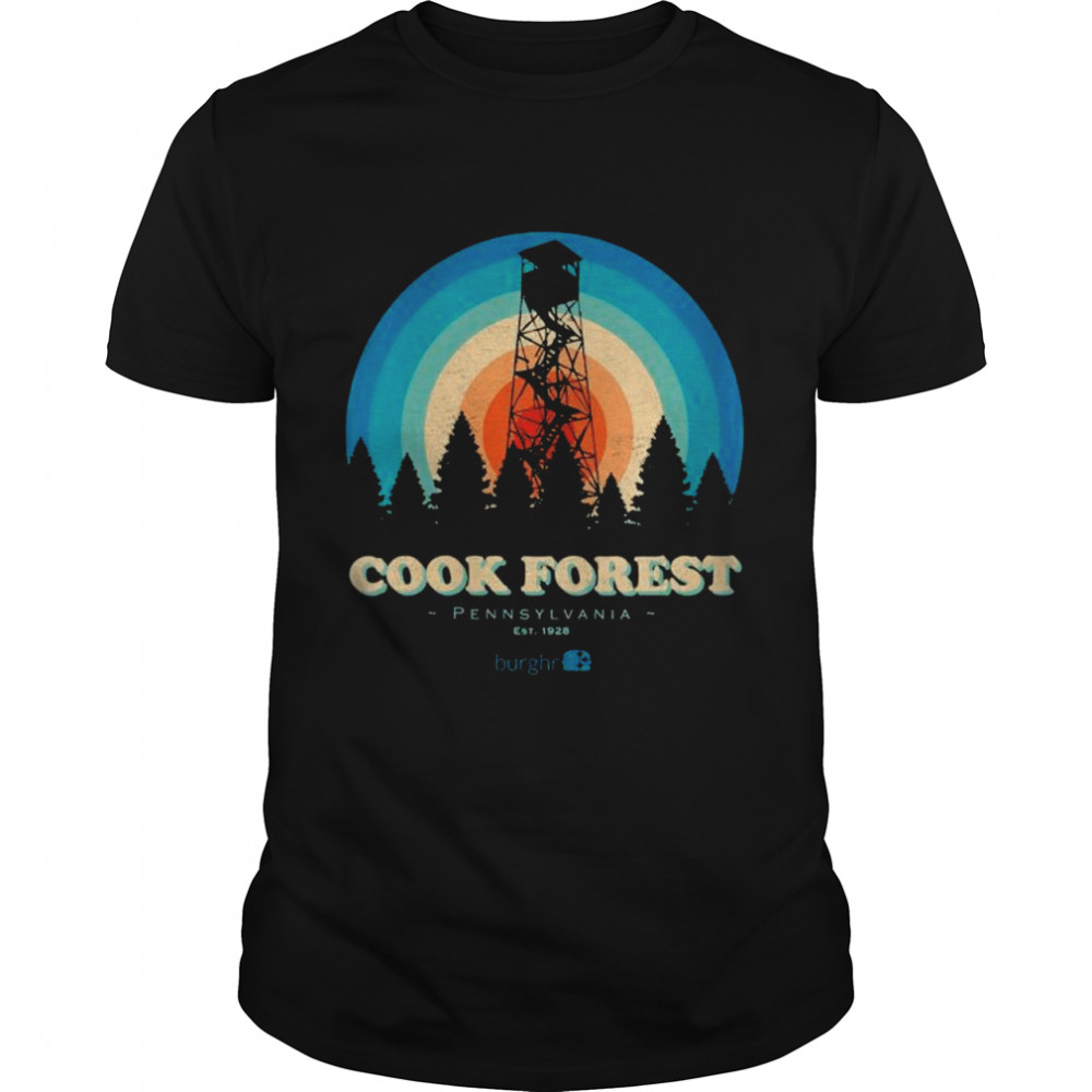 Cook Forest Fire Tower Unisex  Classic Men's T-shirt