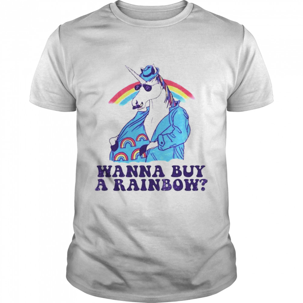 Unicorn wanna buy a rainbow shirt