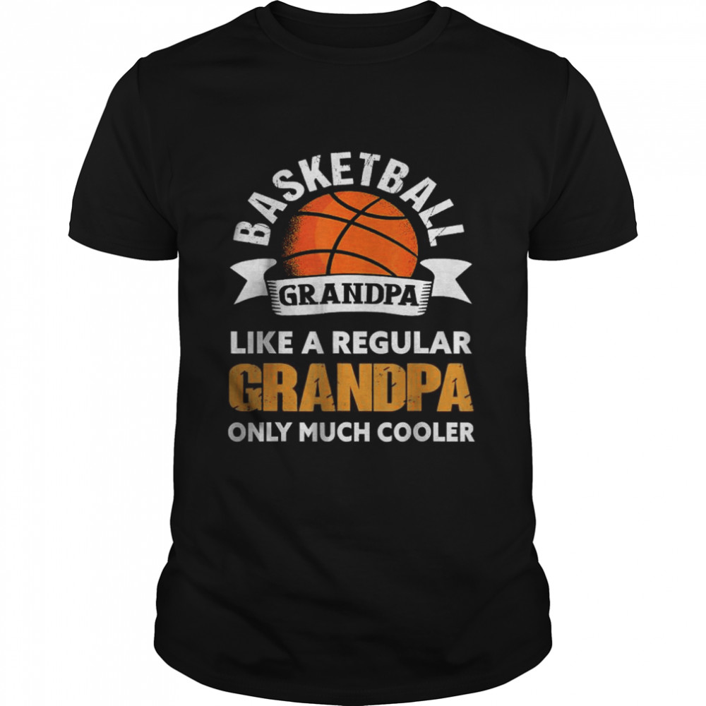 Mens Basketball Grandpa Funny Basketball Grandfather T-Shirt