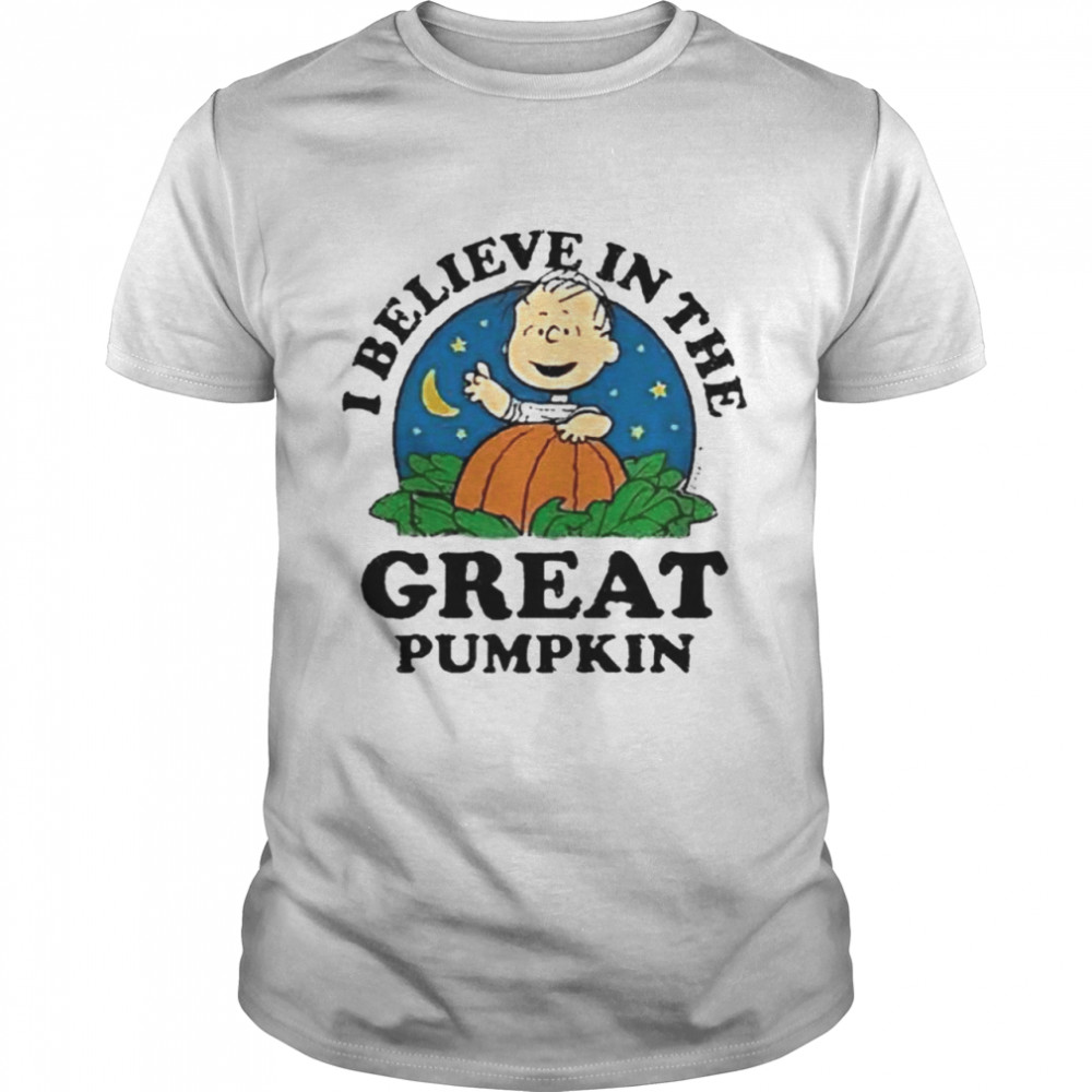 charlie Brown I believe in the great pumpkin shirt