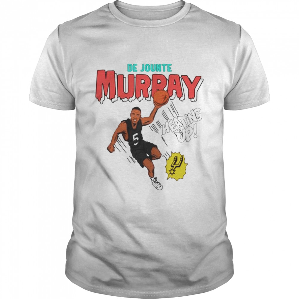dejounte Murray heating up shirt