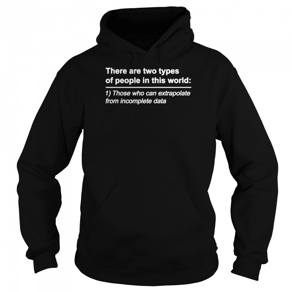 There are two types of people in the world those shirt Unisex Hoodie