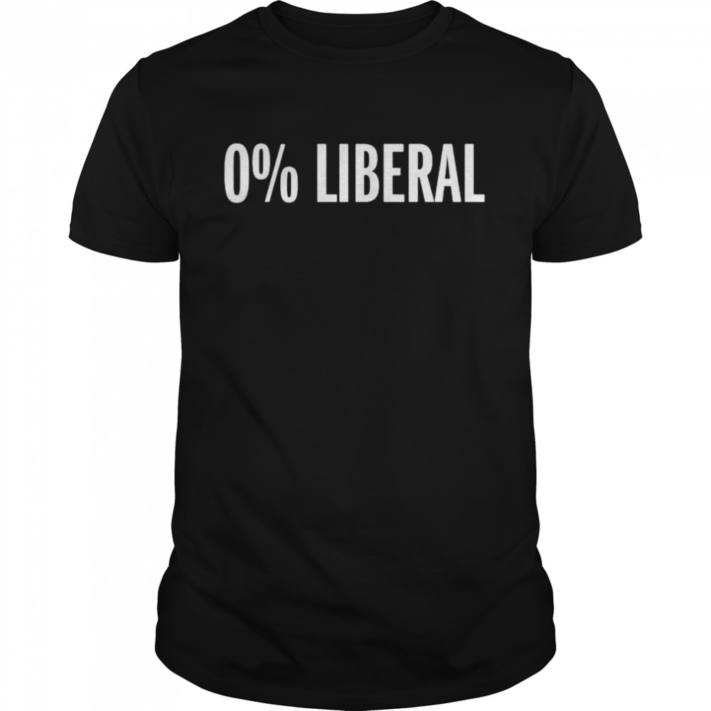 Zero percen liberal shirt Classic Men's T-shirt