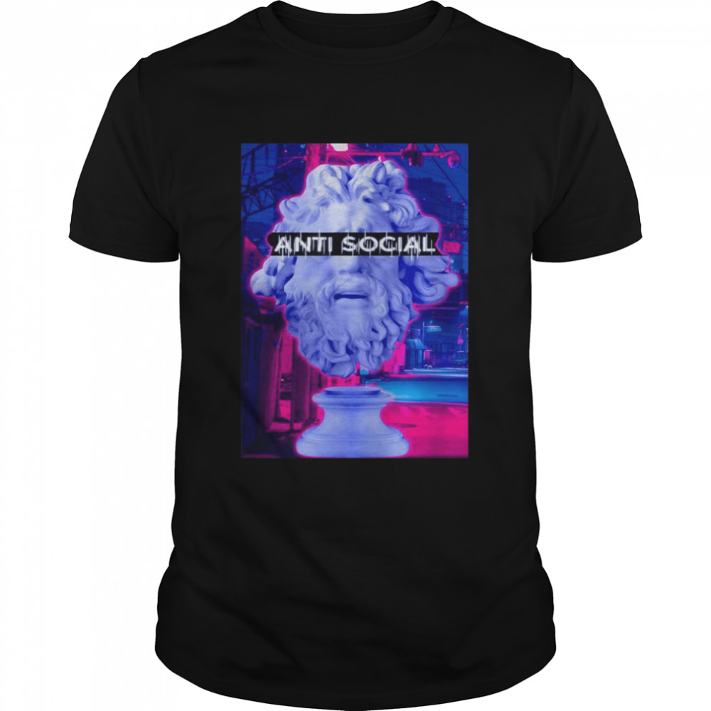 Anti social, Streetwear grunge clothes aesthetic vaporwave Shirt