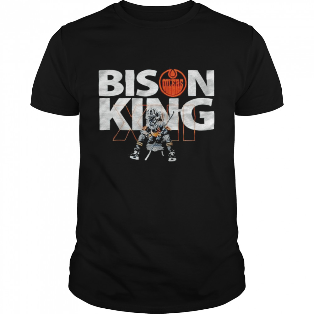 Bison King Edmonton Oilers hockey shirt