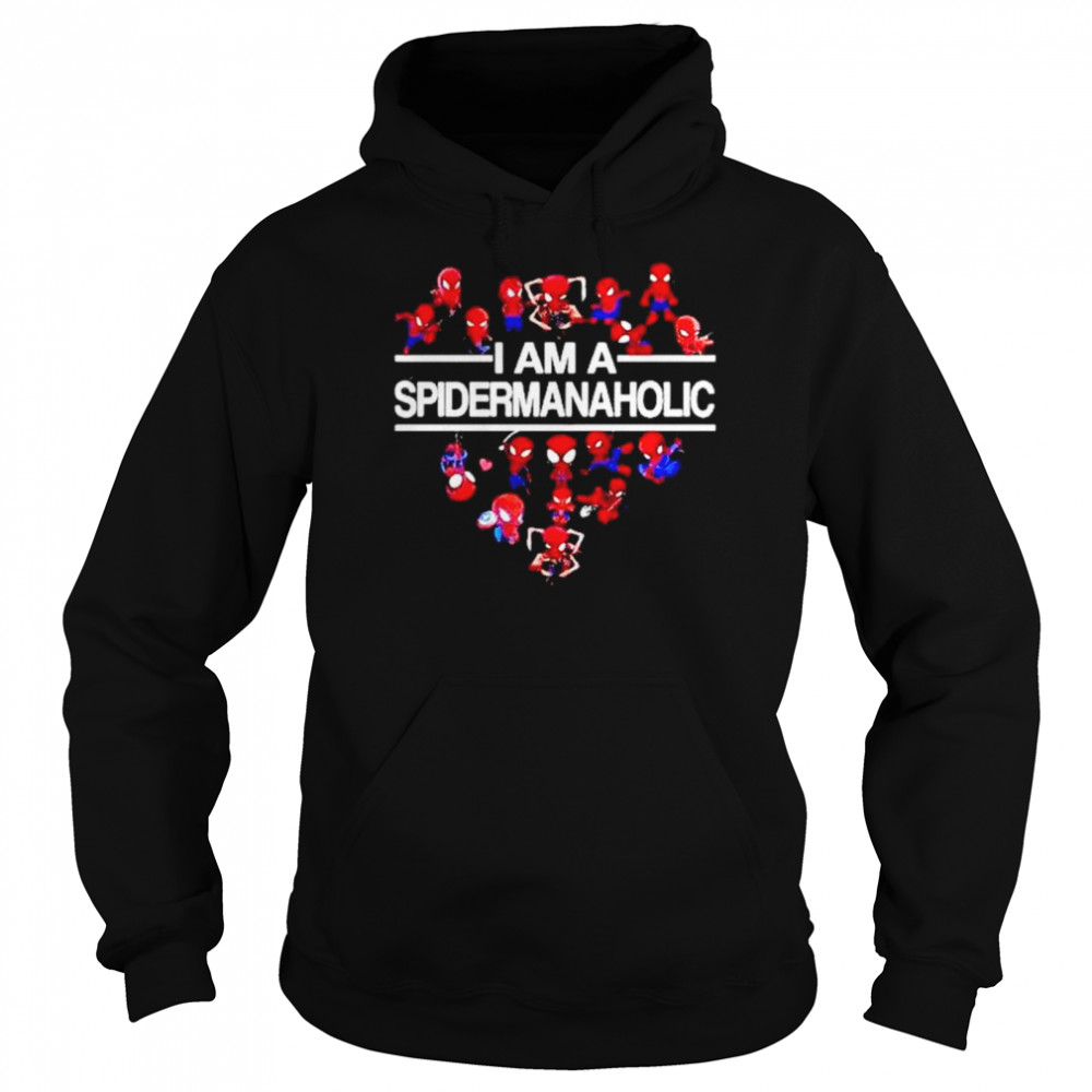 I Am A Spidermanaholic T-shirt Unisex Hoodie