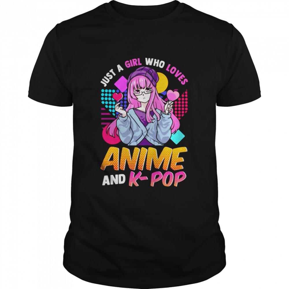 Nur ein Mädchen, das Anime und KPop Anime Manga liebt Langarmshirt Shirt