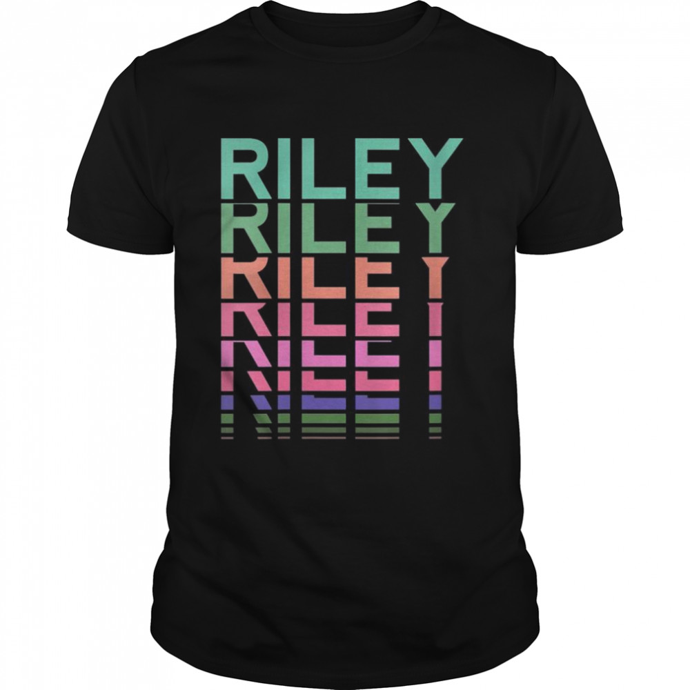 Riley Name Personalized Girl Retro Vintage Pattern Shirt
