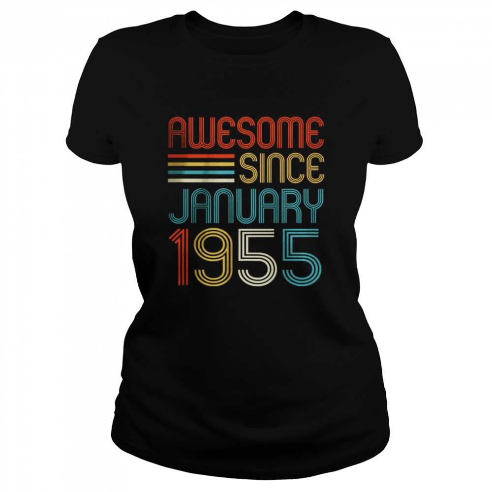 Awesome Since January 1955 67th Birthday Retro Classic Women's T-shirt