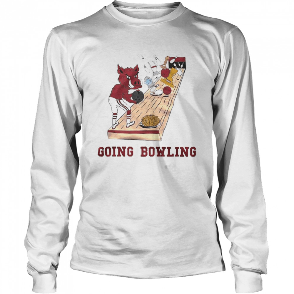 Going bowling Arkansas Razorbacks sport shirt Long Sleeved T-shirt