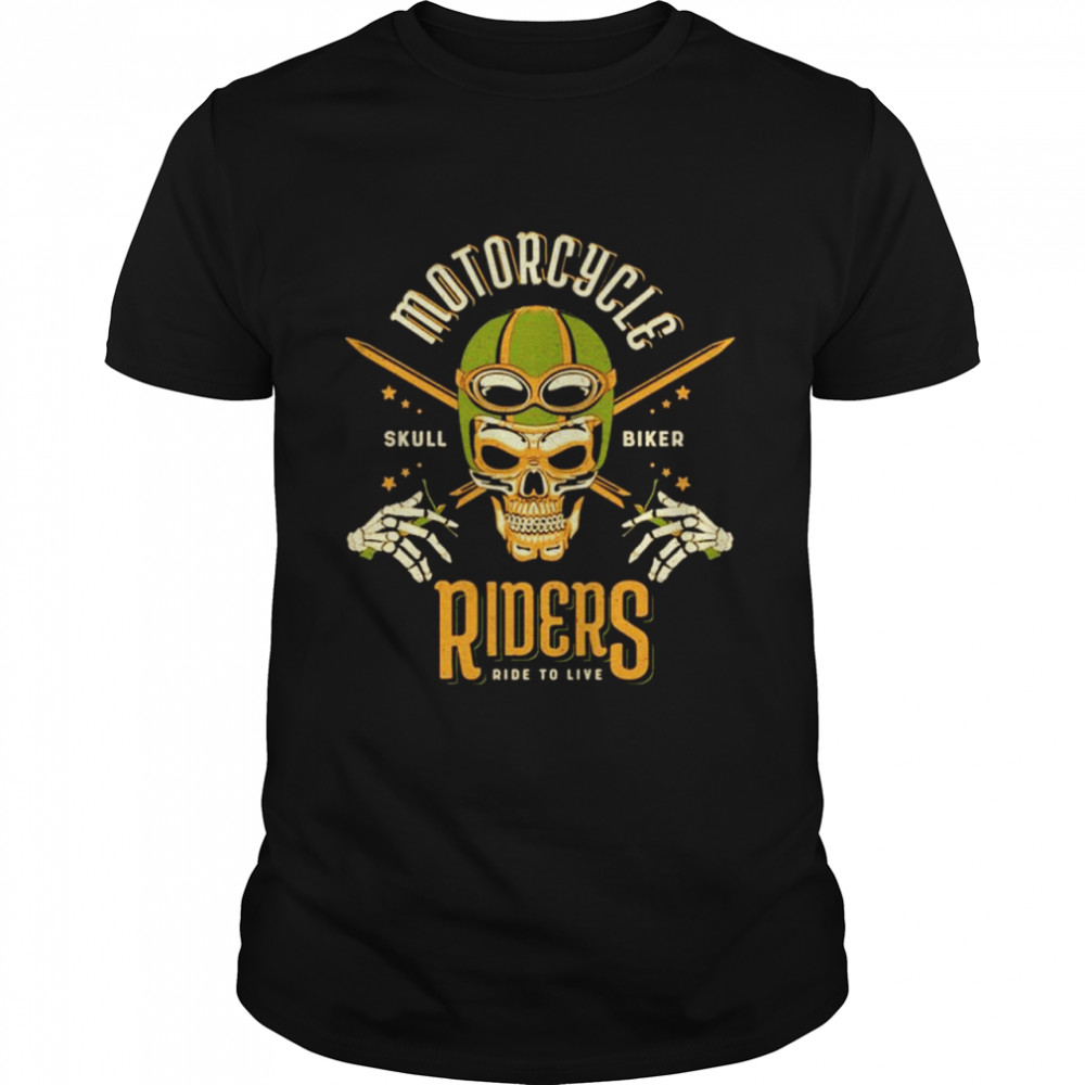 Skull Biker Motorcycles Rider shirt